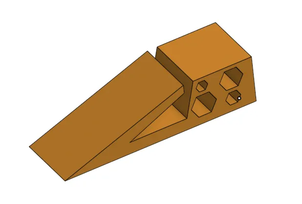 Đế chặn cửa hình lục giác in sẵn tại chỗ