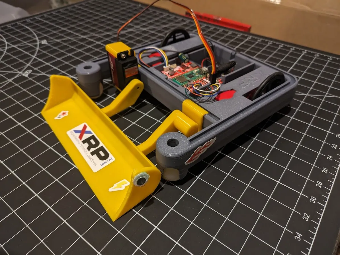 XRP Robot với bộ gàu trước cho xe tải 3D