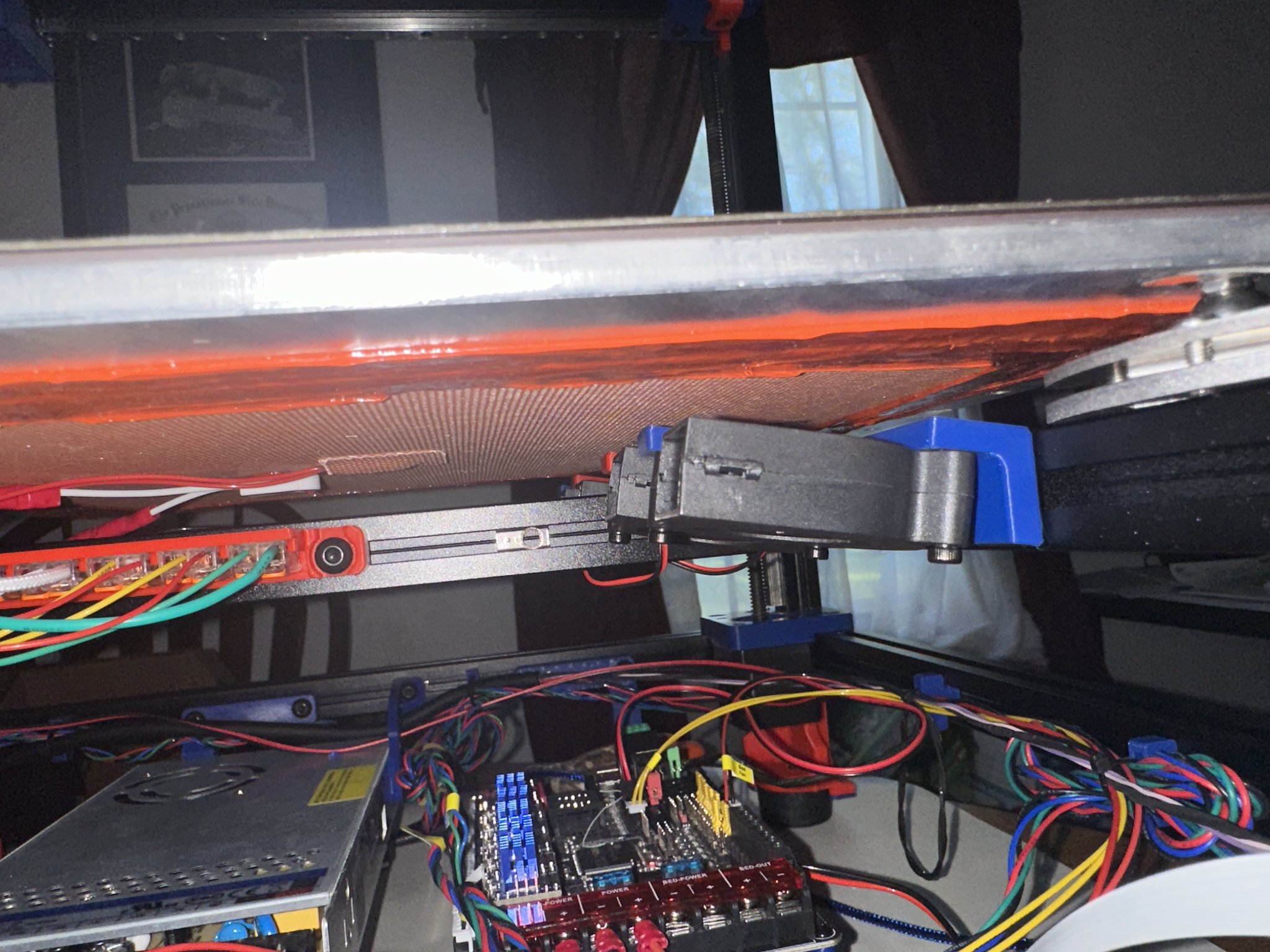 Giá đỡ quạt giường nghiêng cho Voron Trident với giá đỡ giường Kinematic