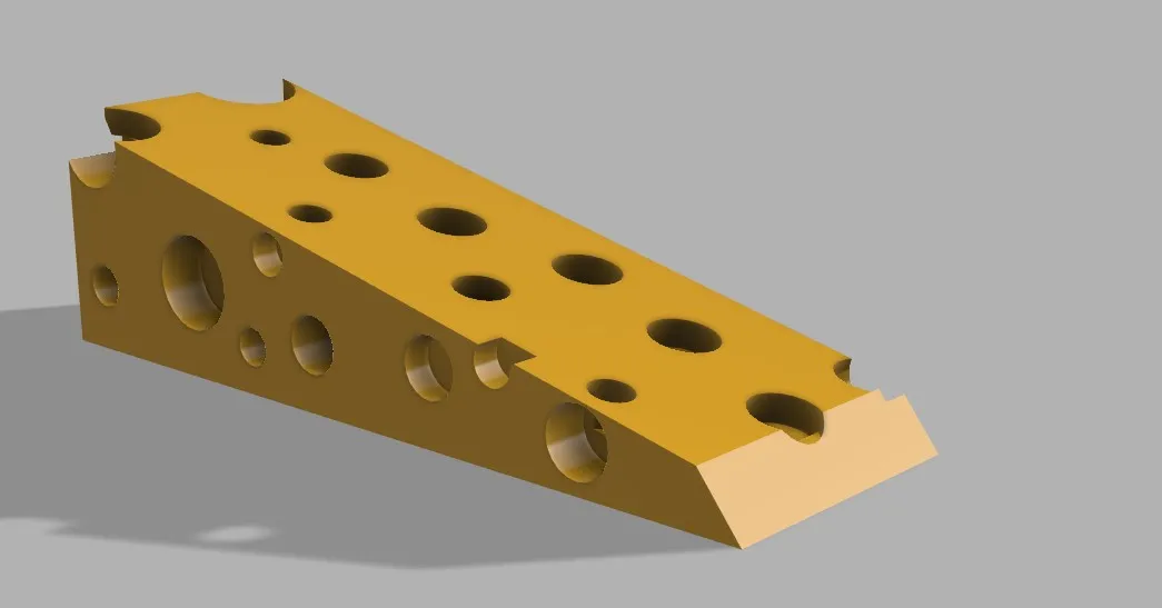 Cái chặn cửa hình khối phô mai độc đáo