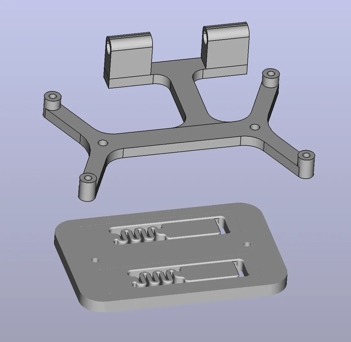 Giá đỡ Orange 3 TLS cho Voron 2.4 trên thanh DIN