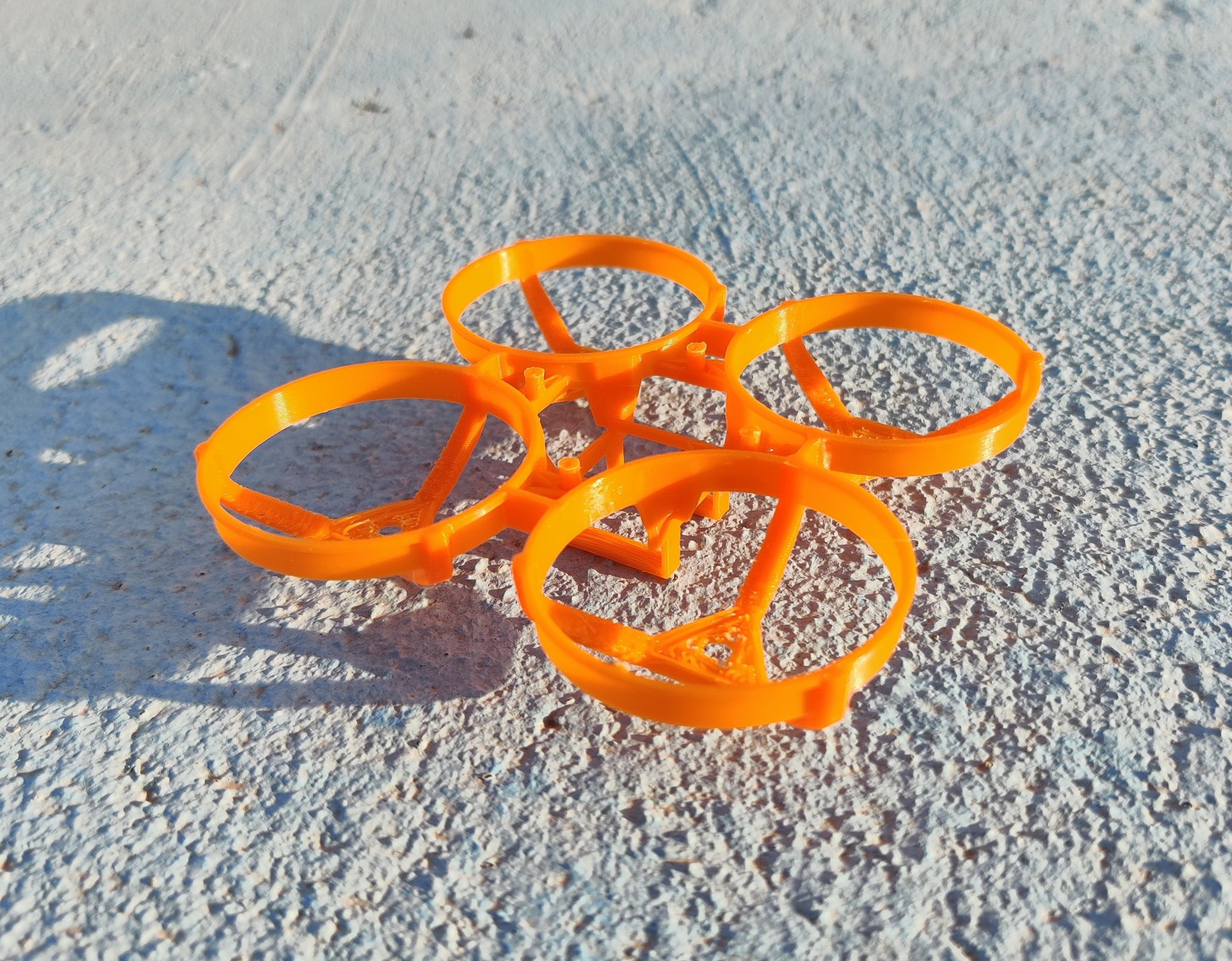 Khung drone tiny whoop in place không cần hỗ trợ 75mm