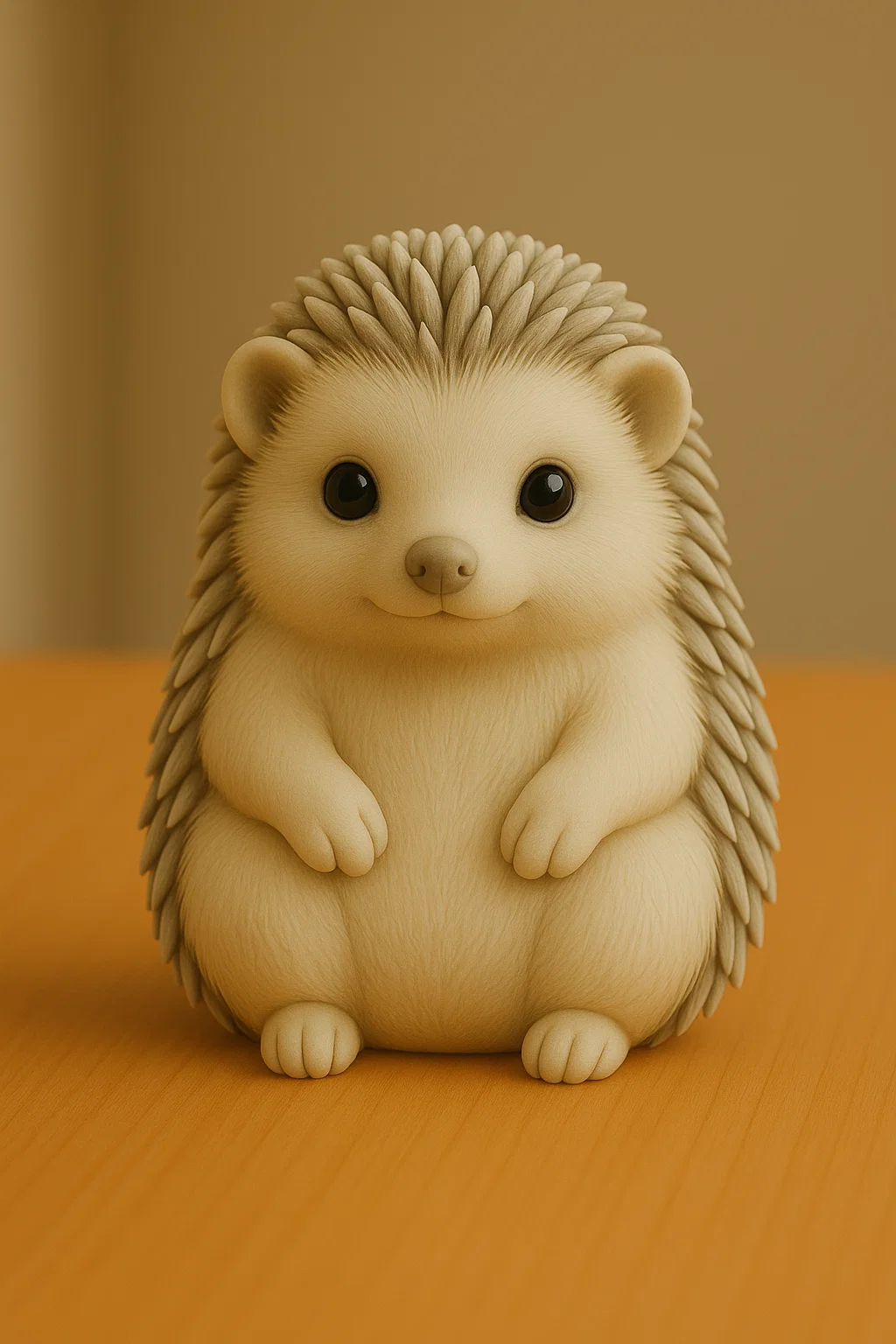 Nhím dễ thương trong mô hình 3D