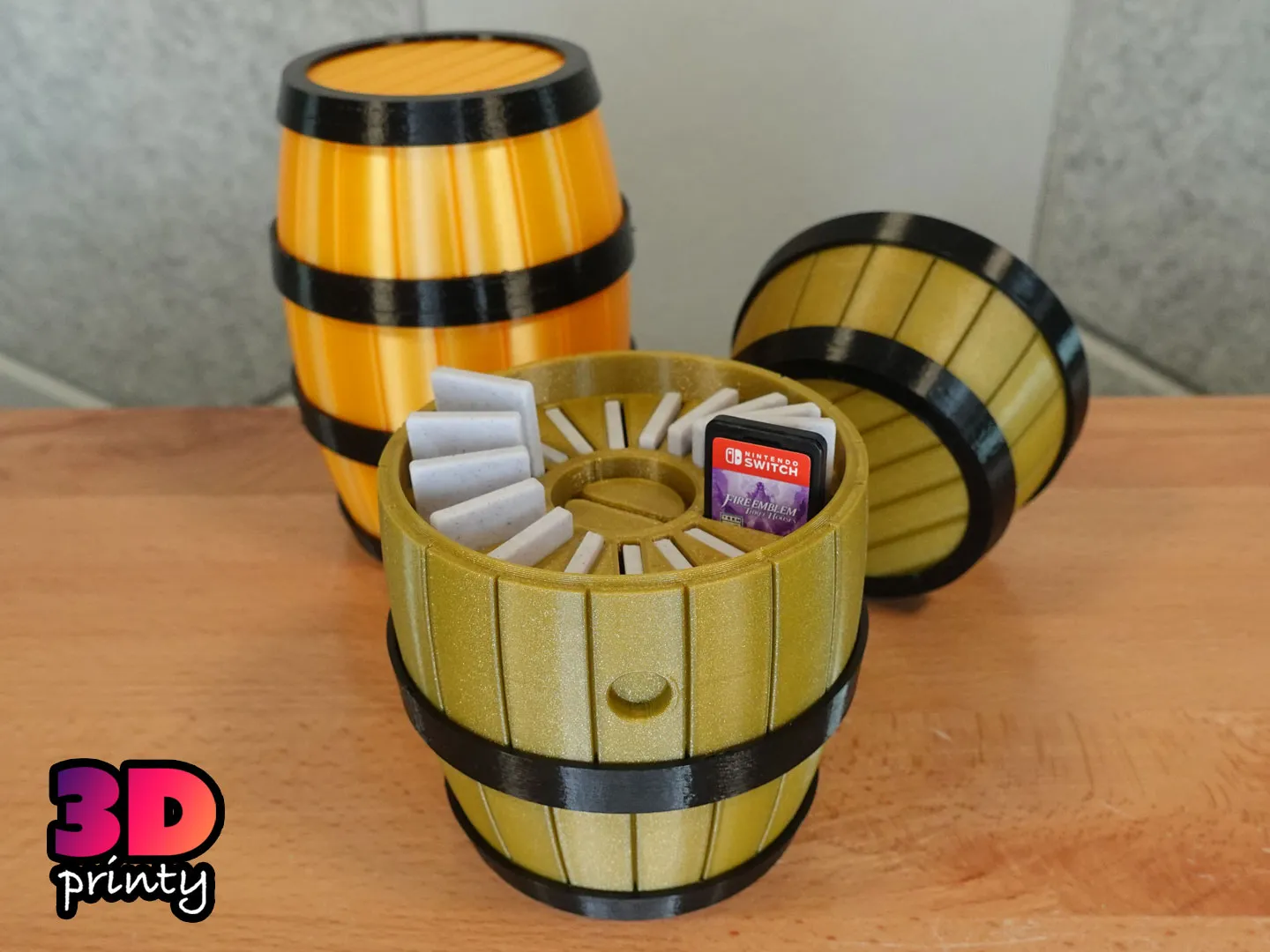 Giá đỡ trò chơi hình thùng cho cartridge Nintendo Switch