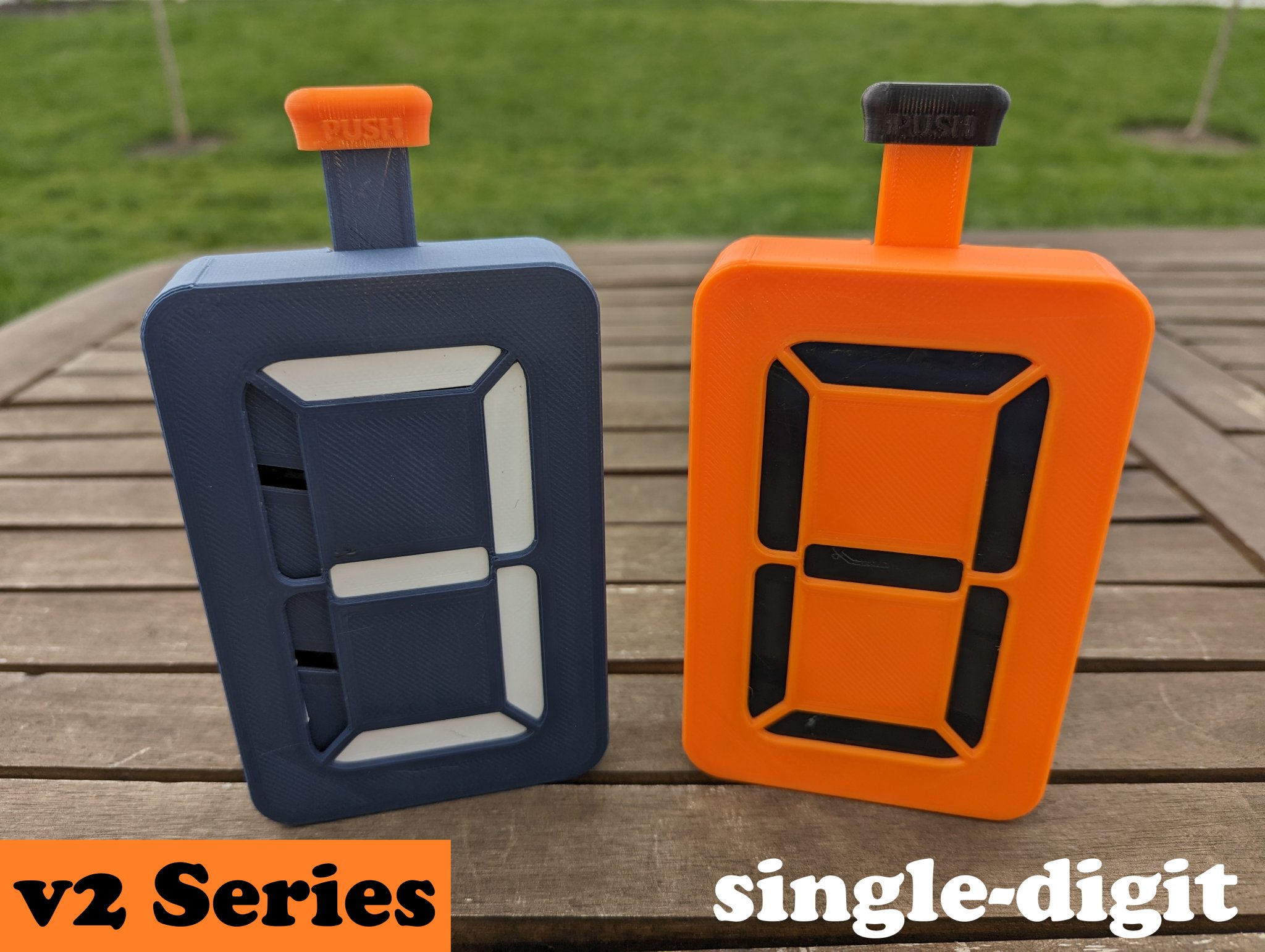 Bộ Đếm Cơ Khí 7 Đoạn, v2.2, Một Chữ Số