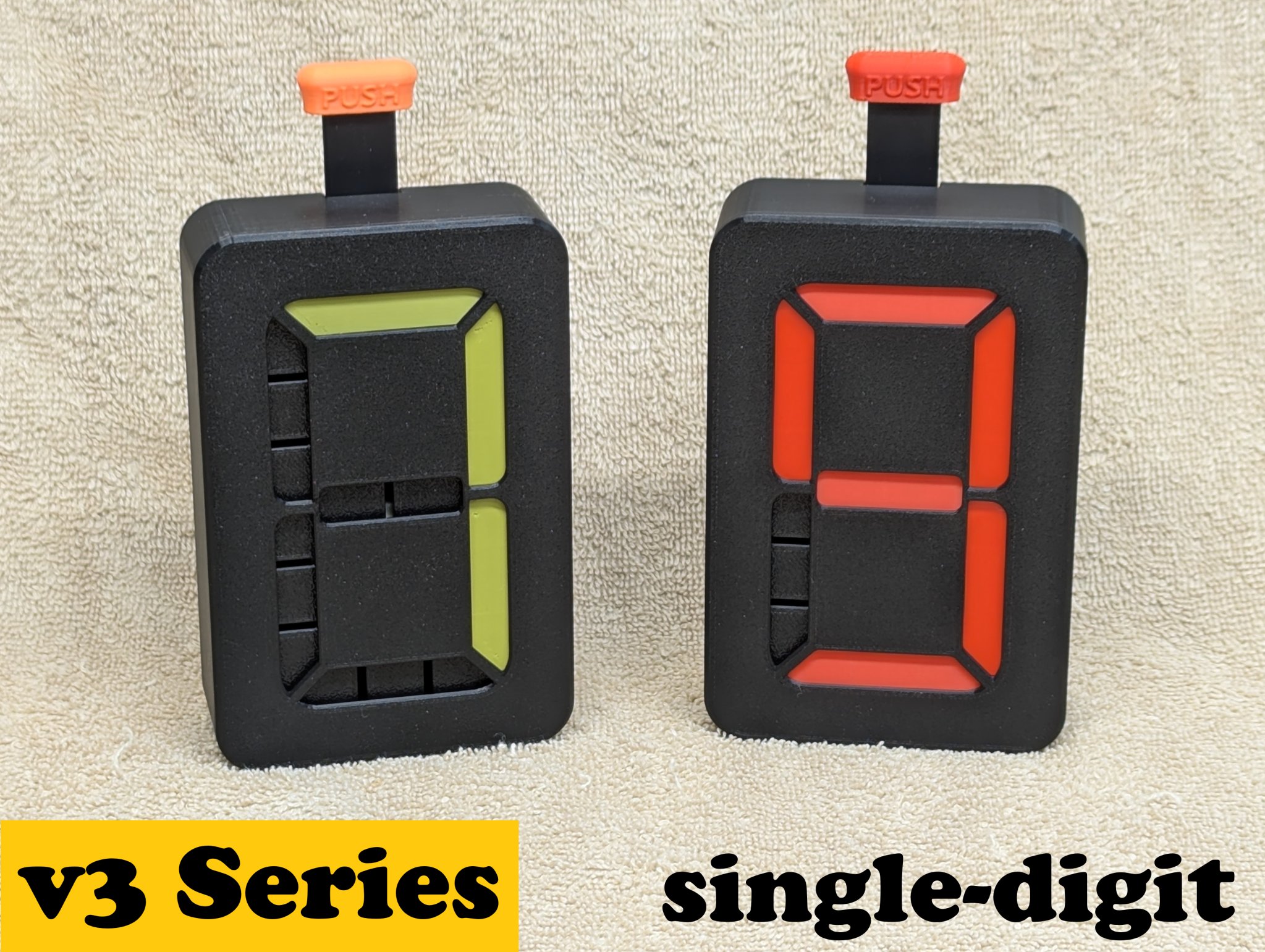 Bộ đếm 7 đoạn, v3.1, Đơn Chữ số