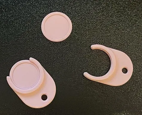 Móc khóa tiền xu hình đồng xu 50 euro cho xe đẩy mua sắm