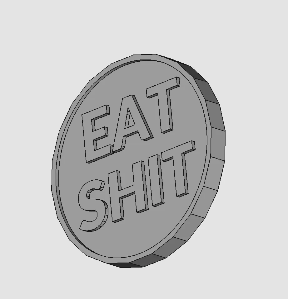 Tiền điện tử "Eat Shit" với thiết kế độc đáo