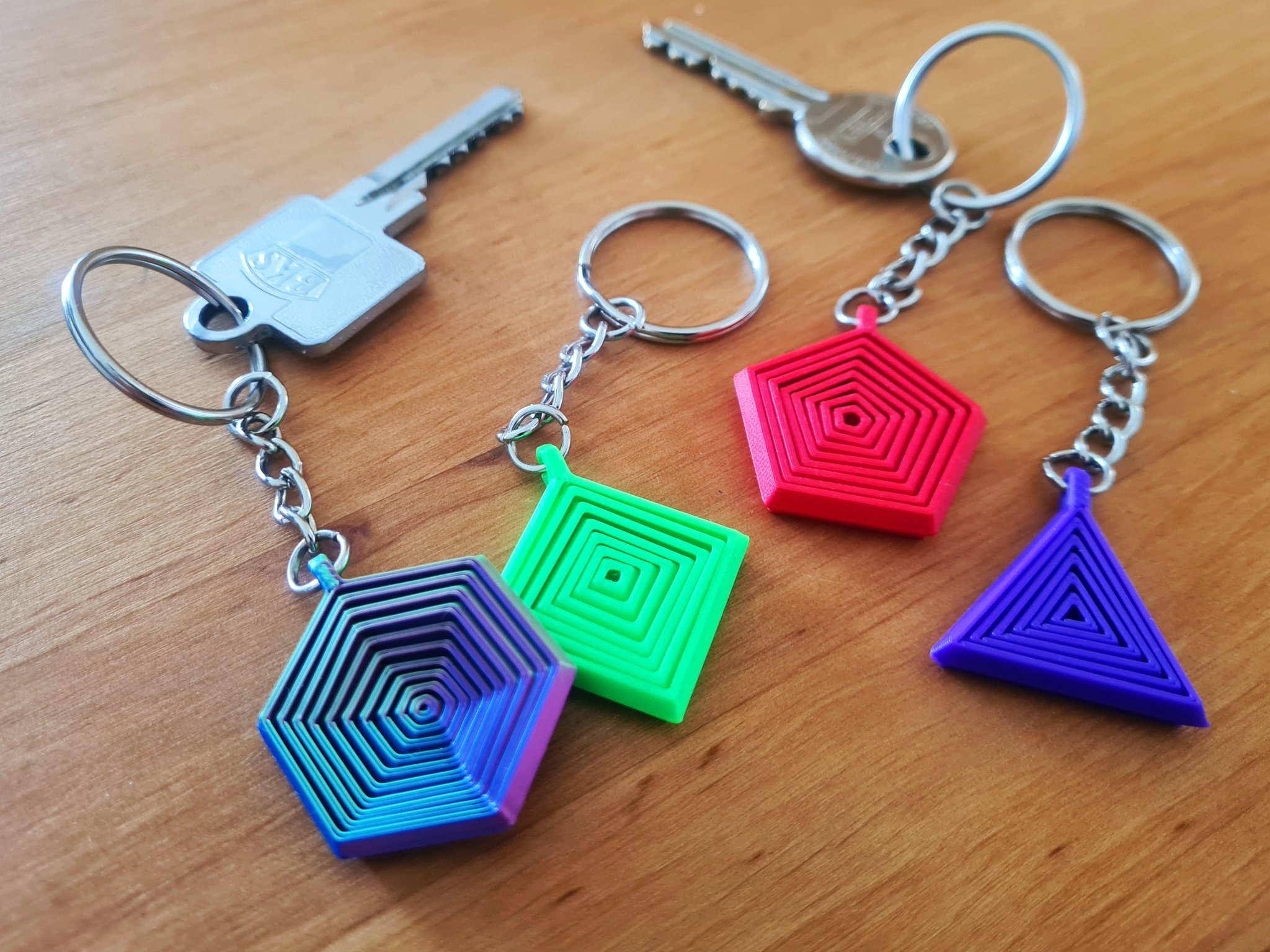 Móc Khóa Fidget (Lục Giác/Ngũ Giác/Tứ Giác/Tam Giác)