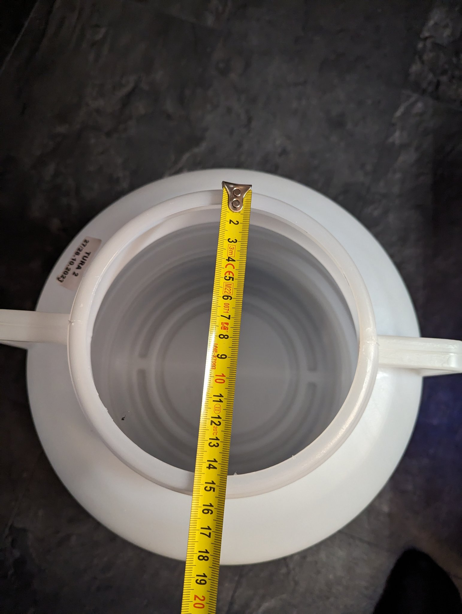 Nắp có đế cho thùng miệng rộng 20L, Tháp Thủy canh