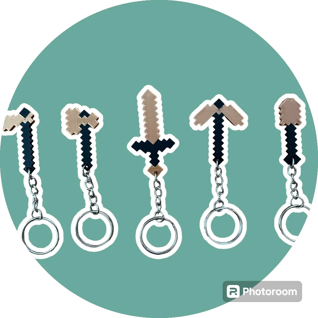 Móc khóa Minecraft các loại công cụ v_1