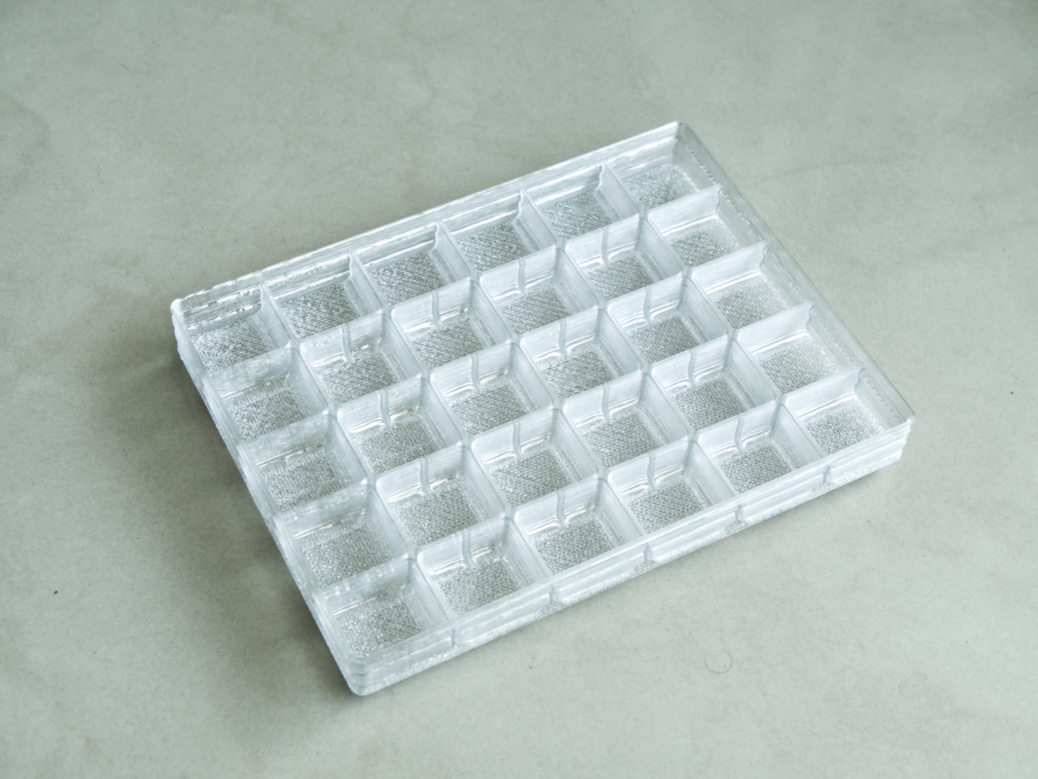 Khay đựng linh kiện điện tử Gridfinity - Chế độ "Vase Mode"