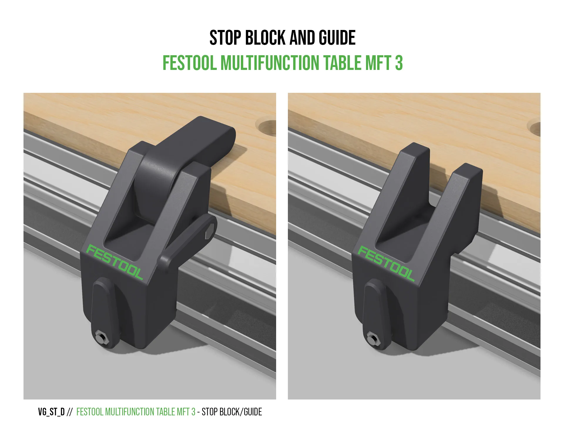 CHẶN VÀ THANH DẪN HƯỚNG CHO FESTOOL MFT 3