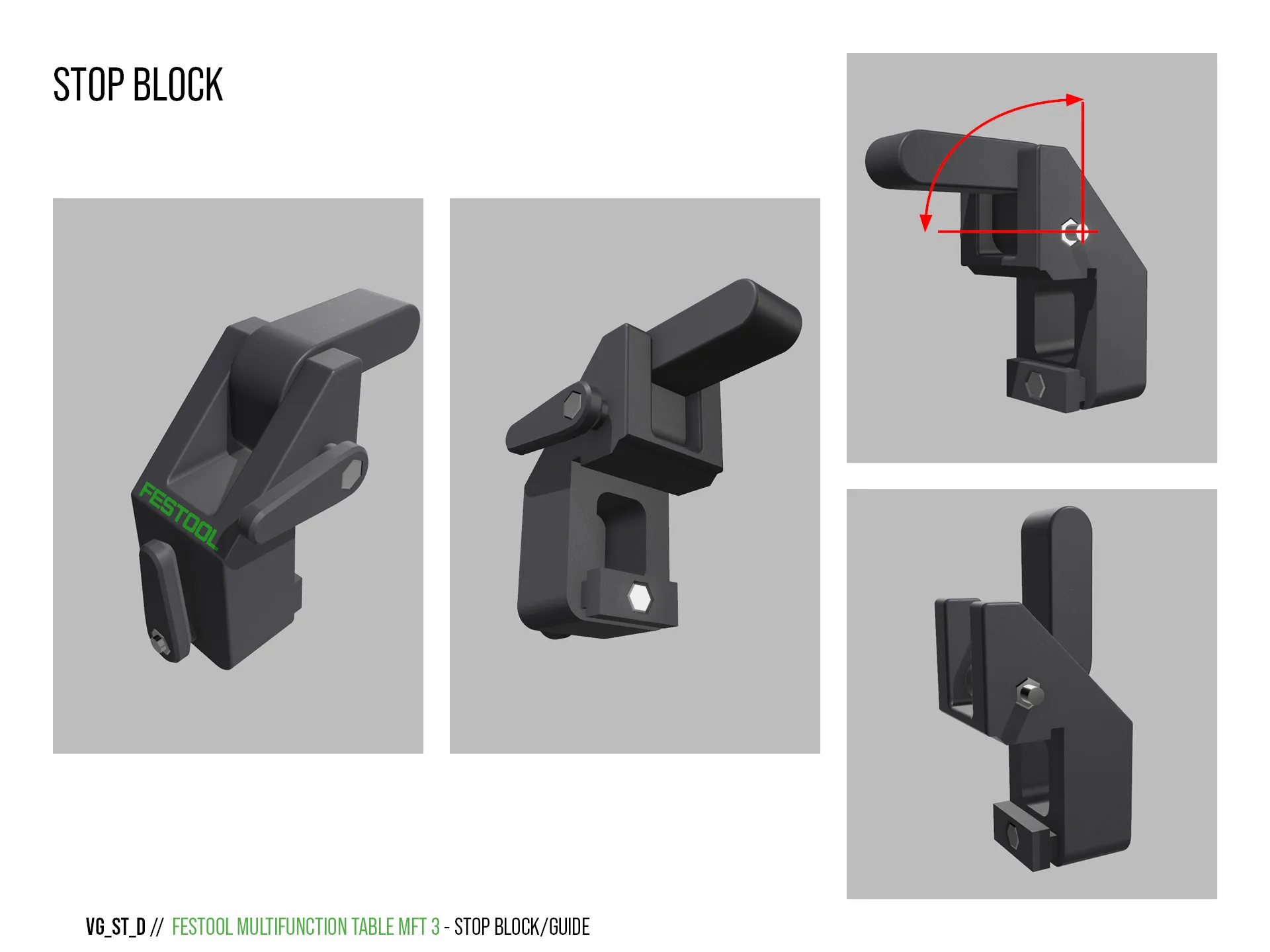 CHẶN VÀ THANH DẪN HƯỚNG CHO FESTOOL MFT 3