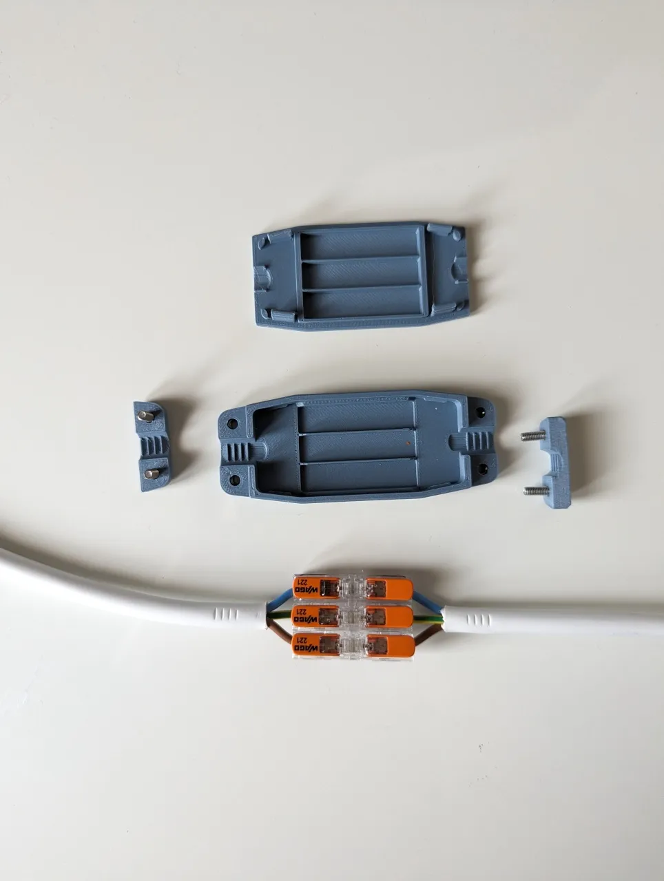 Hộp nối Inline Wago 221 cho dây mềm 2, 3, 4 hoặc 5 ruột