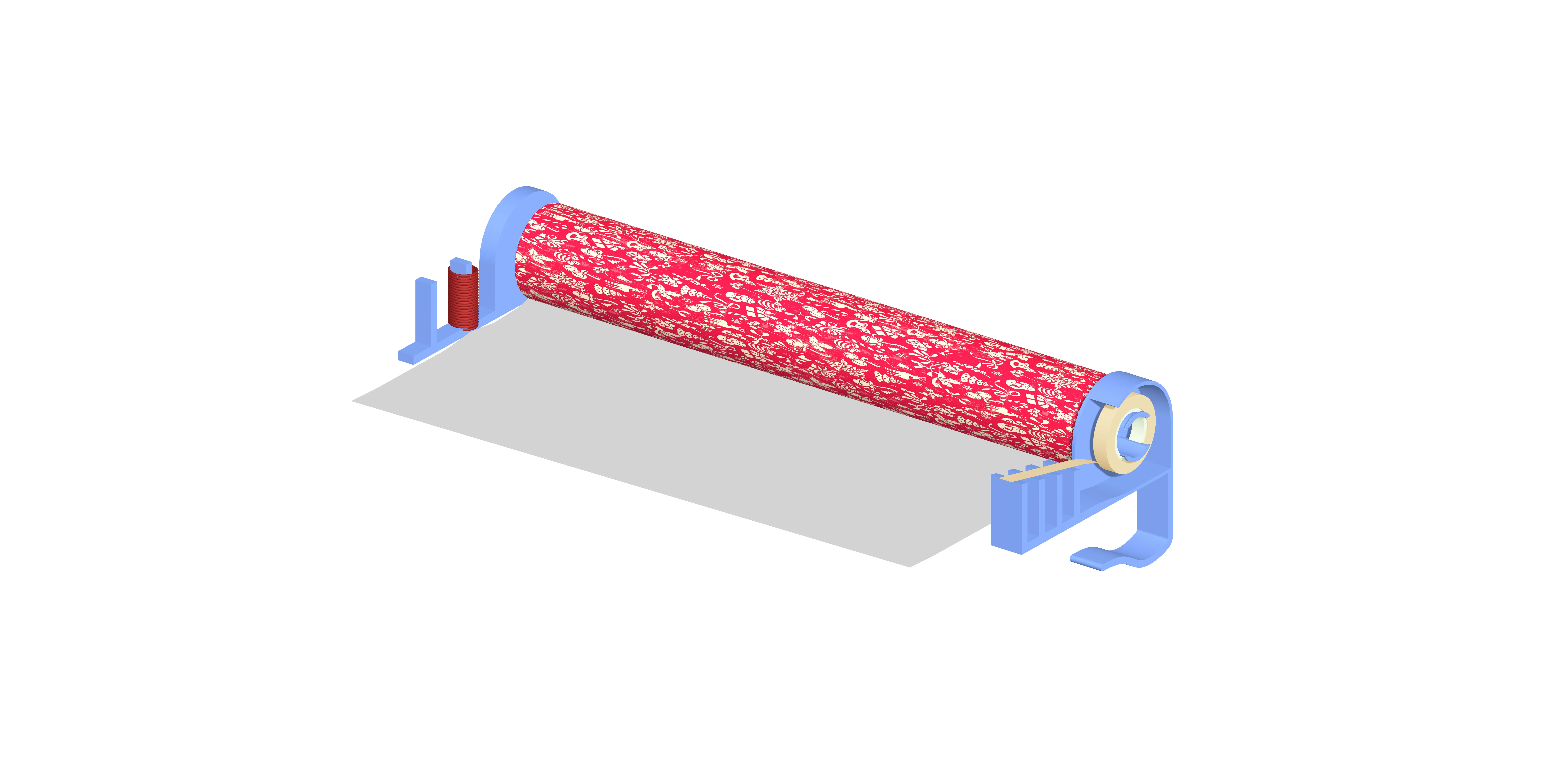 Dụng cụ Giữ Giấy Gói Quà 3 Trong 1 Tối Thượng