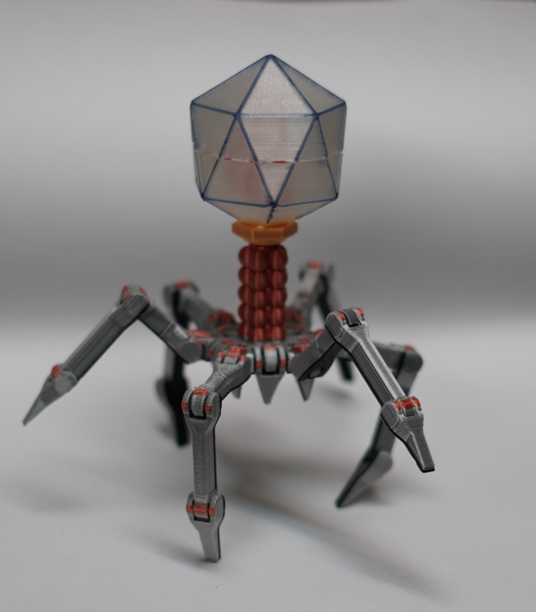 T4 Vi Khuẩn Khủng Long Dễ Thương In Liền Không Cần Hỗ Trợ