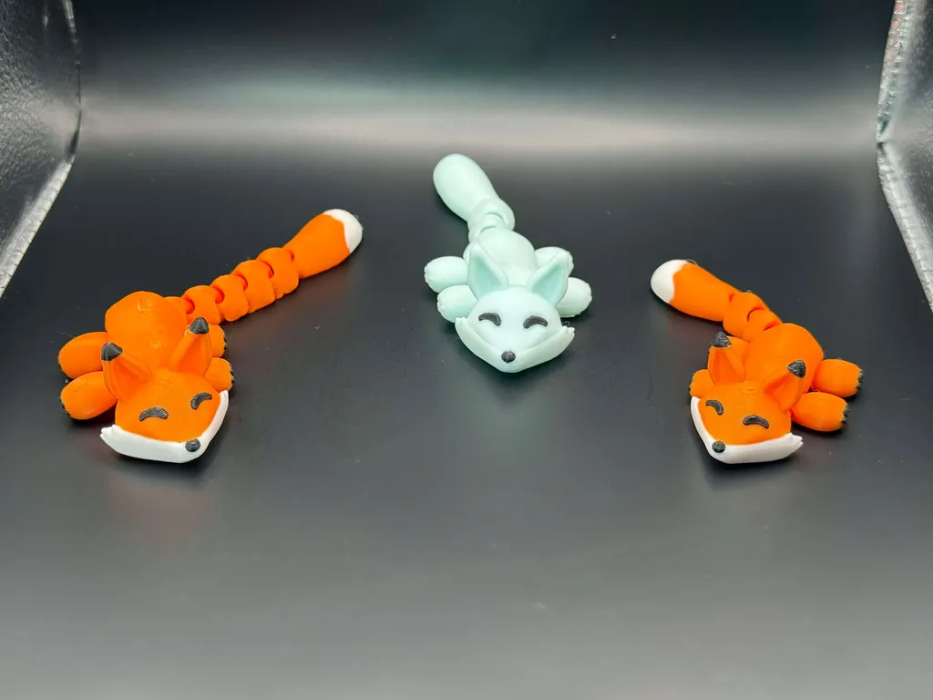 Cáo Kawaii Tí Hon Khớp Nối Dễ Thương (2 kiểu đuôi)