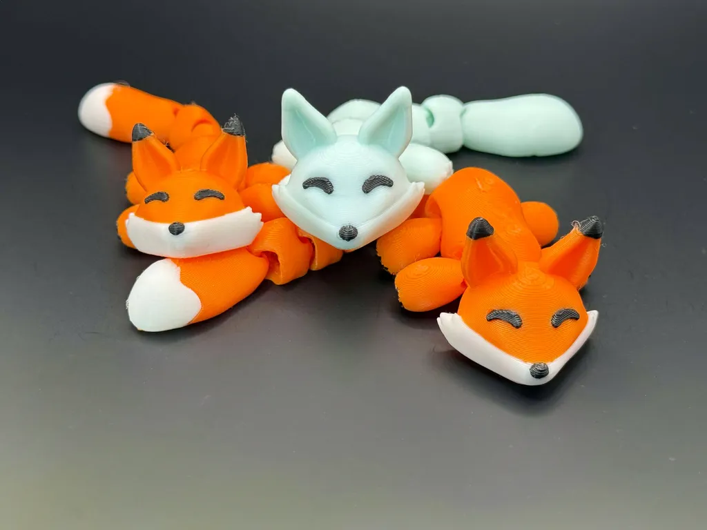 Cáo Kawaii Tí Hon Khớp Nối Dễ Thương (2 kiểu đuôi)