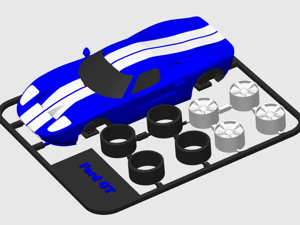 Mô hình xe Ford GT bộ ráp