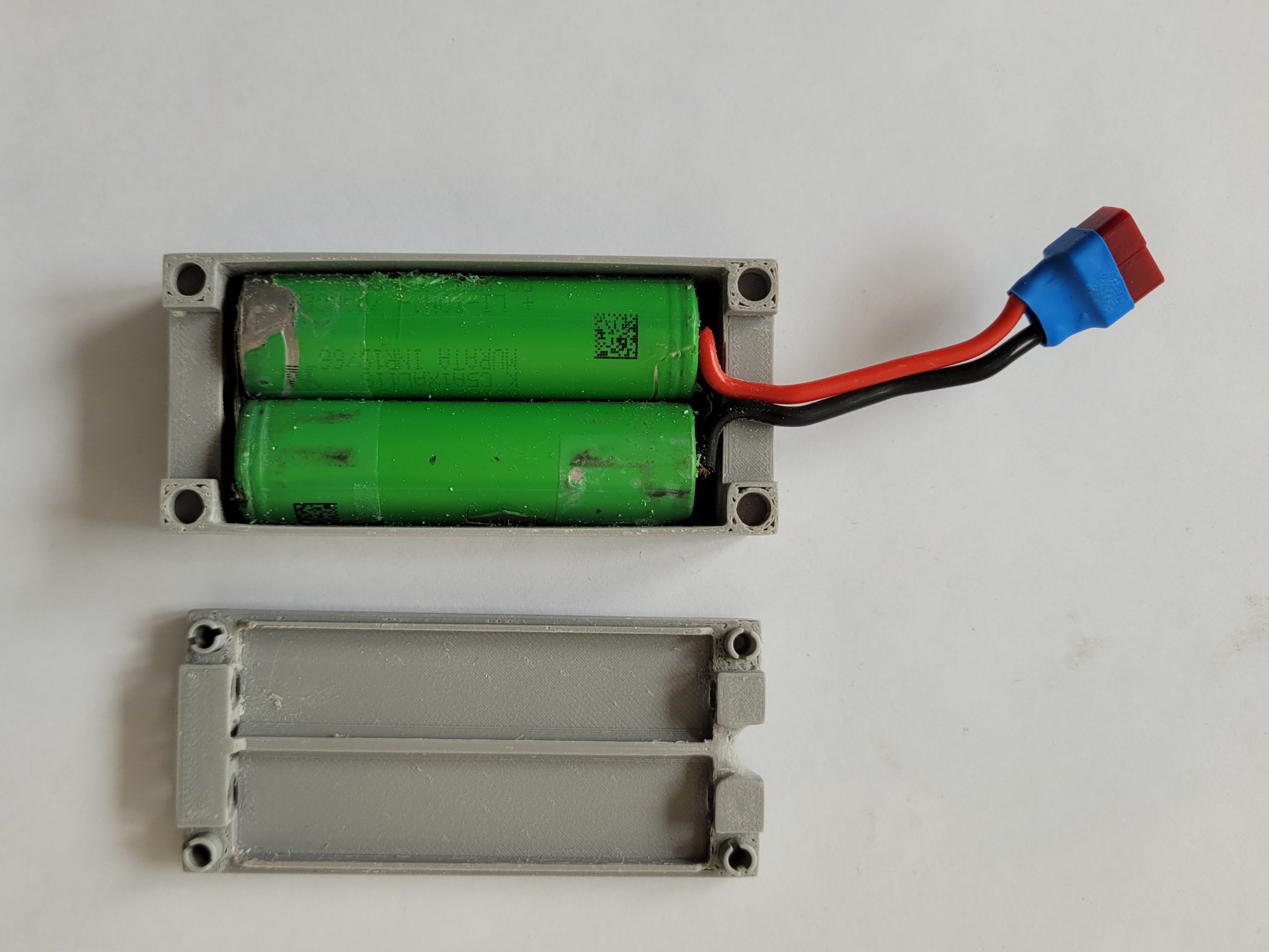 Hộp pin LEGO Technic Tương thích cho 2 pin 18650