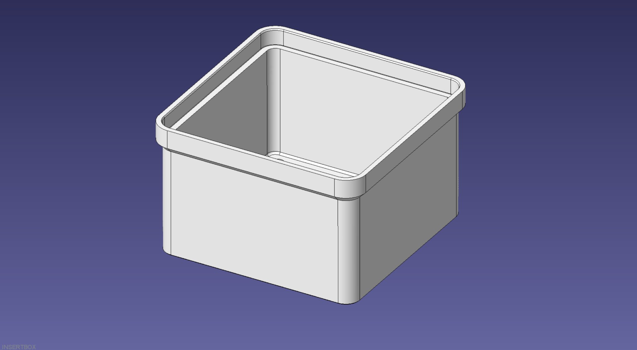 Hộp Insertbox 1x1, Nửa Chiều Cao, Có Thể Xếp Chồng