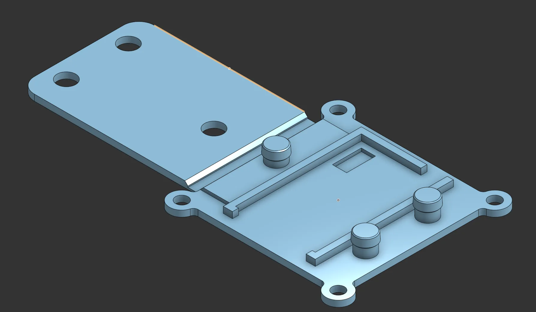 Khay giữ ELRS BetaFPV Nano RX cho frame 25x25