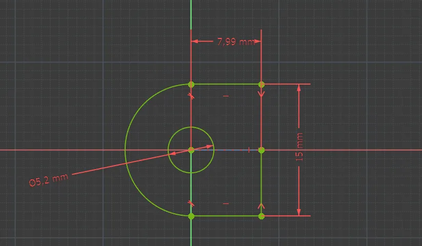 Pat Gá Gắn GoPro Bằng FreeCAD