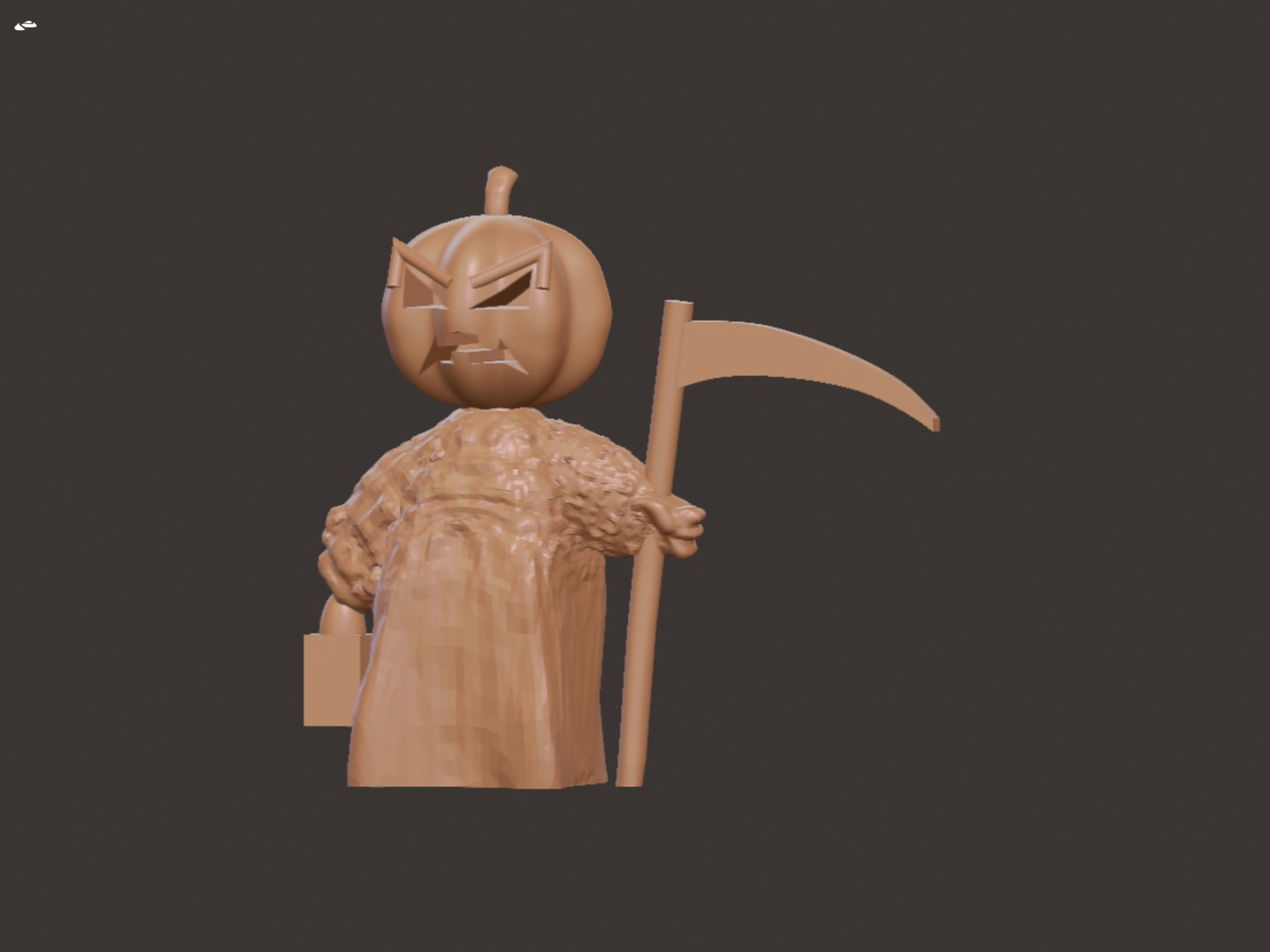 Tượng gnome Halloween hoang dã in 3D