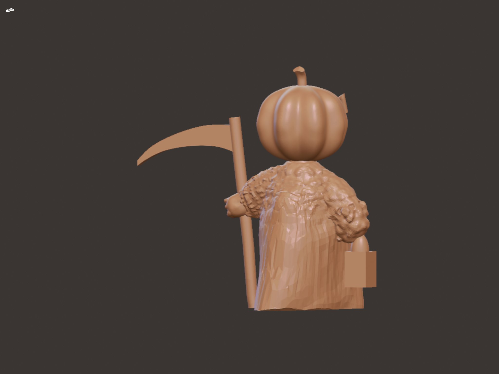 Tượng gnome Halloween hoang dã in 3D