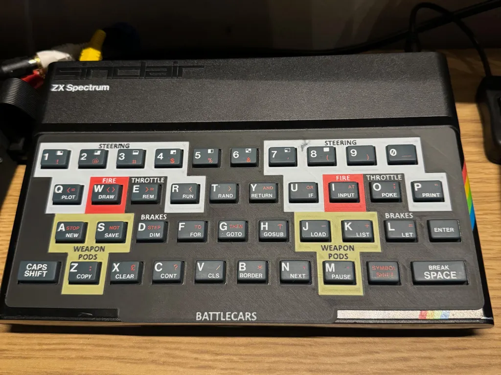Tấm phủ bàn phím ZX Spectrum cho mẫu phím cao su 48k