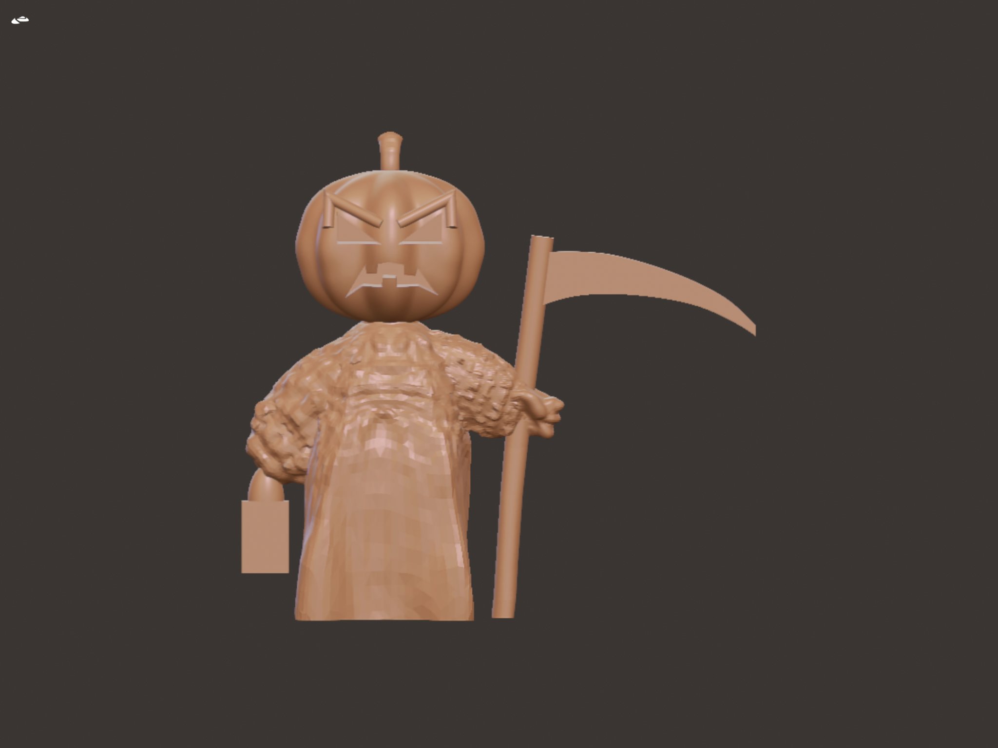 Tượng gnome Halloween hoang dã in 3D