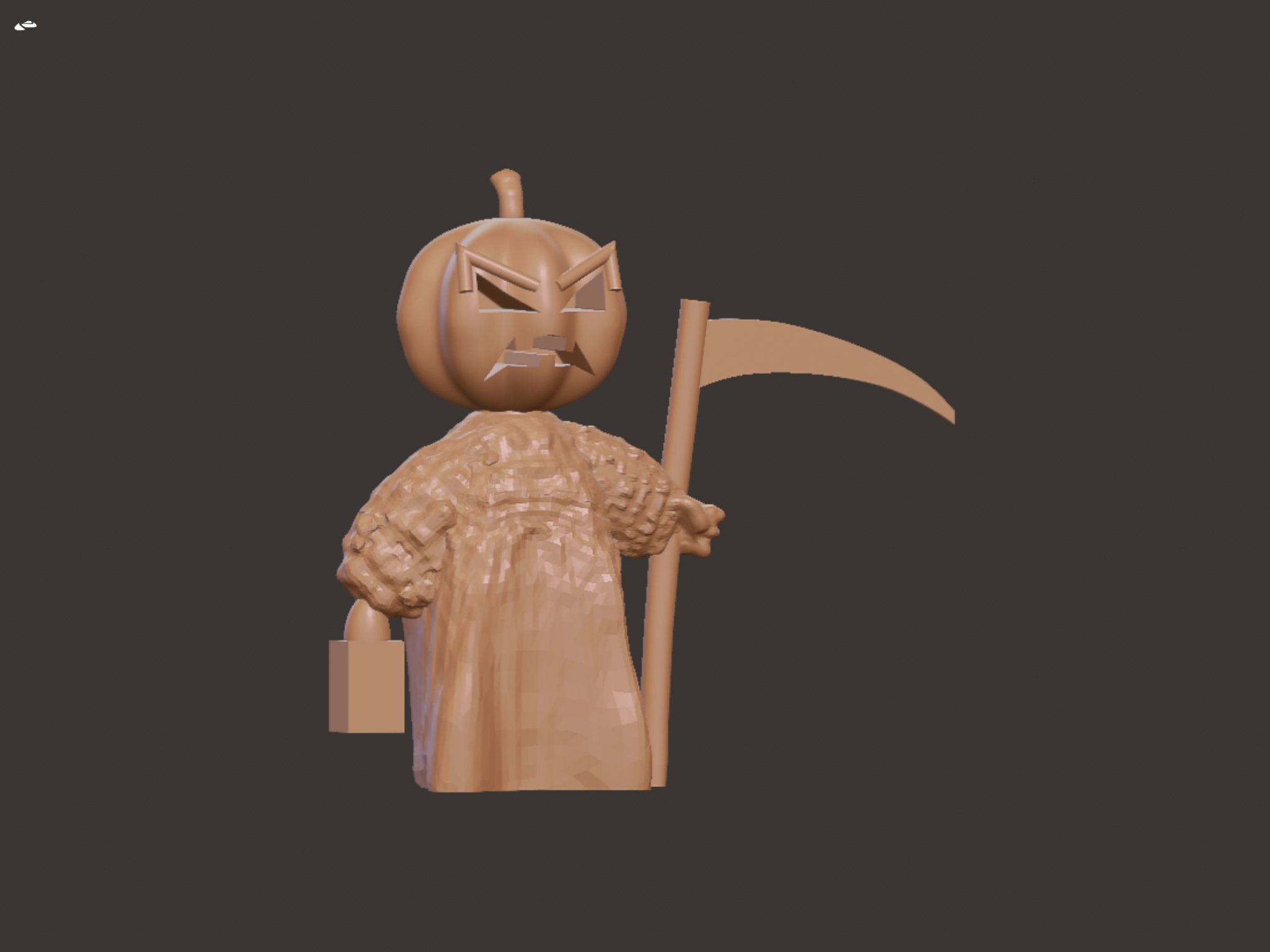 Tượng gnome Halloween hoang dã in 3D
