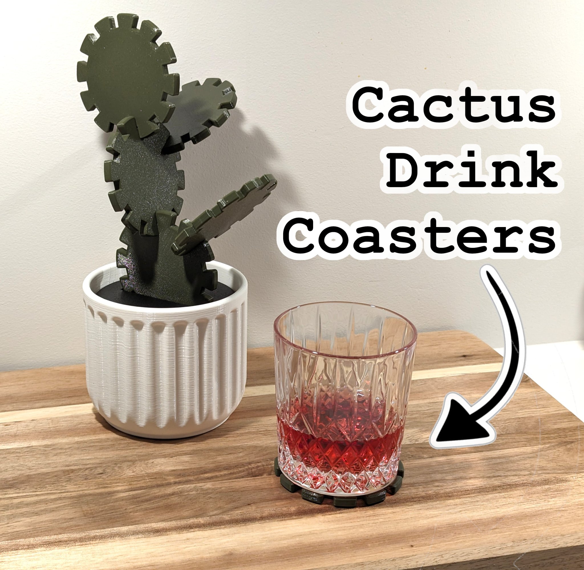 Bộ Đế Lót Ly Xương Rồng