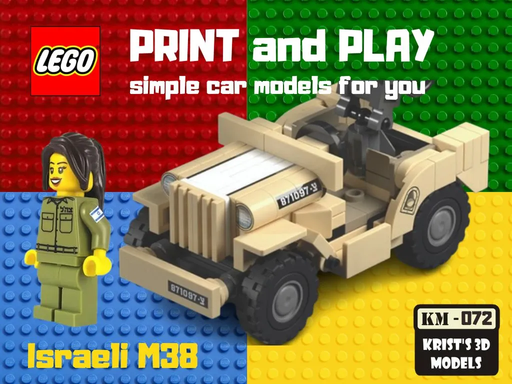 Mô Hình LEGO Xe Tải Israel M38 – 4x4