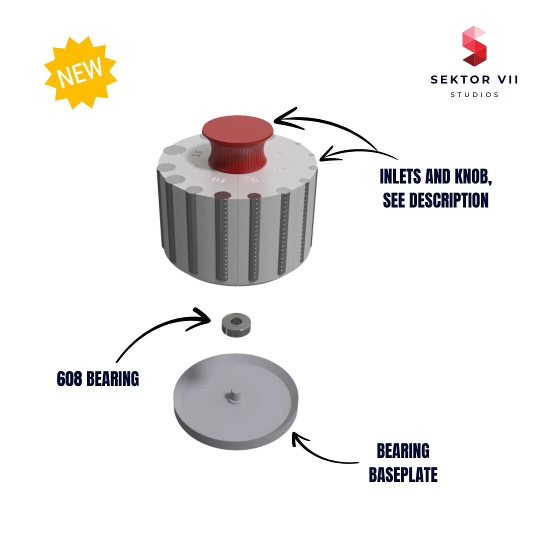 HỘP ĐỰNG NAM CHÂM / SÚNG LỤC XOAY (FILE BỔ SUNG - CÓ SỬ DỤNG VÒNG BI)