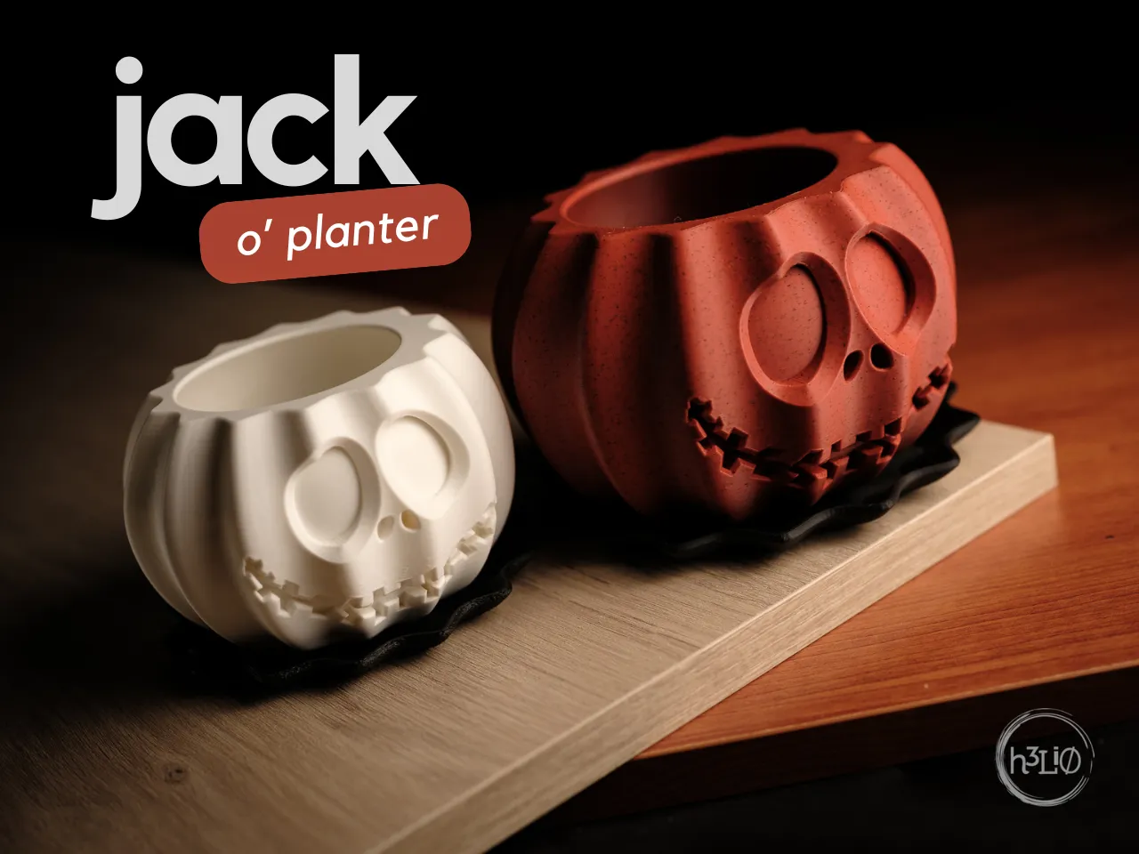 Chậu cây Jack o'planter Halloween độc đáo