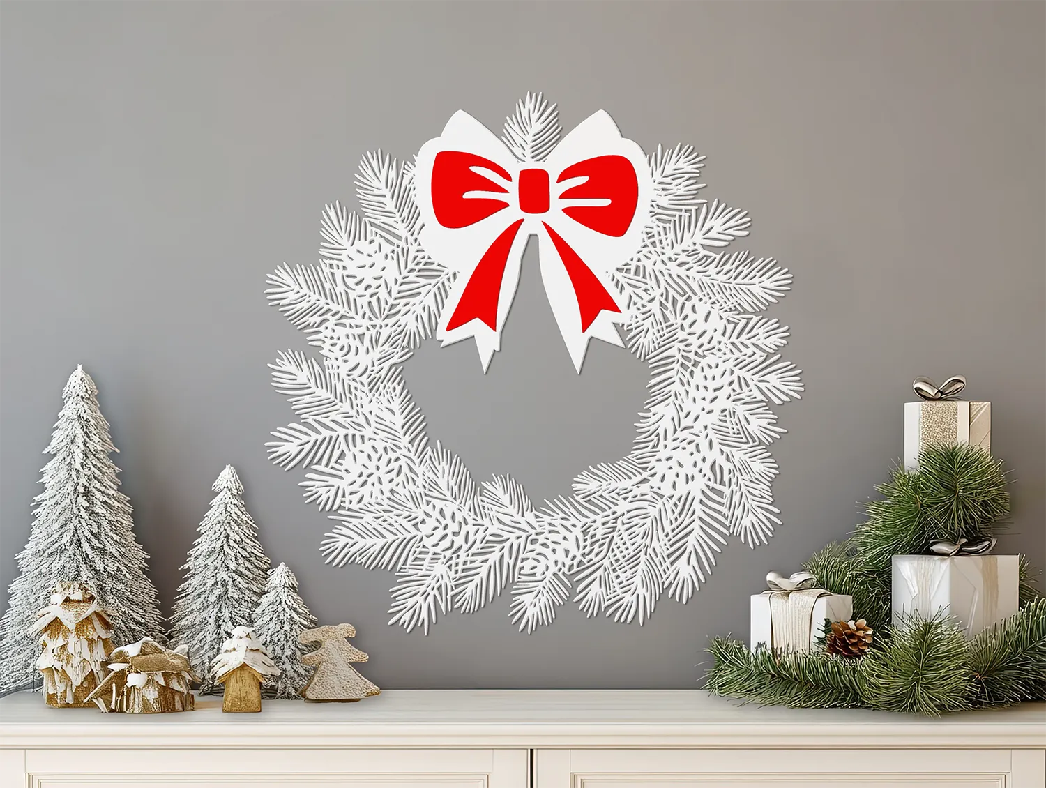 Mô hình Trang trí Giáng Sinh - Vòng Nguyệt Quế