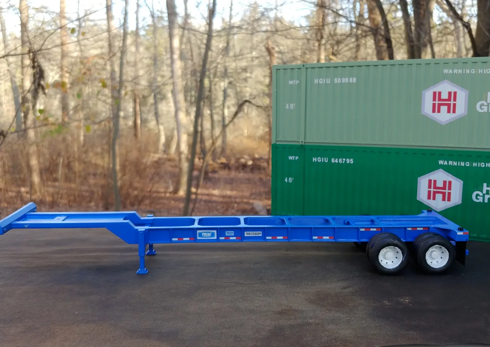 Khung Gầm Container Tương Thích Container USA Trains 40' Cho Đường Sắt Vườn