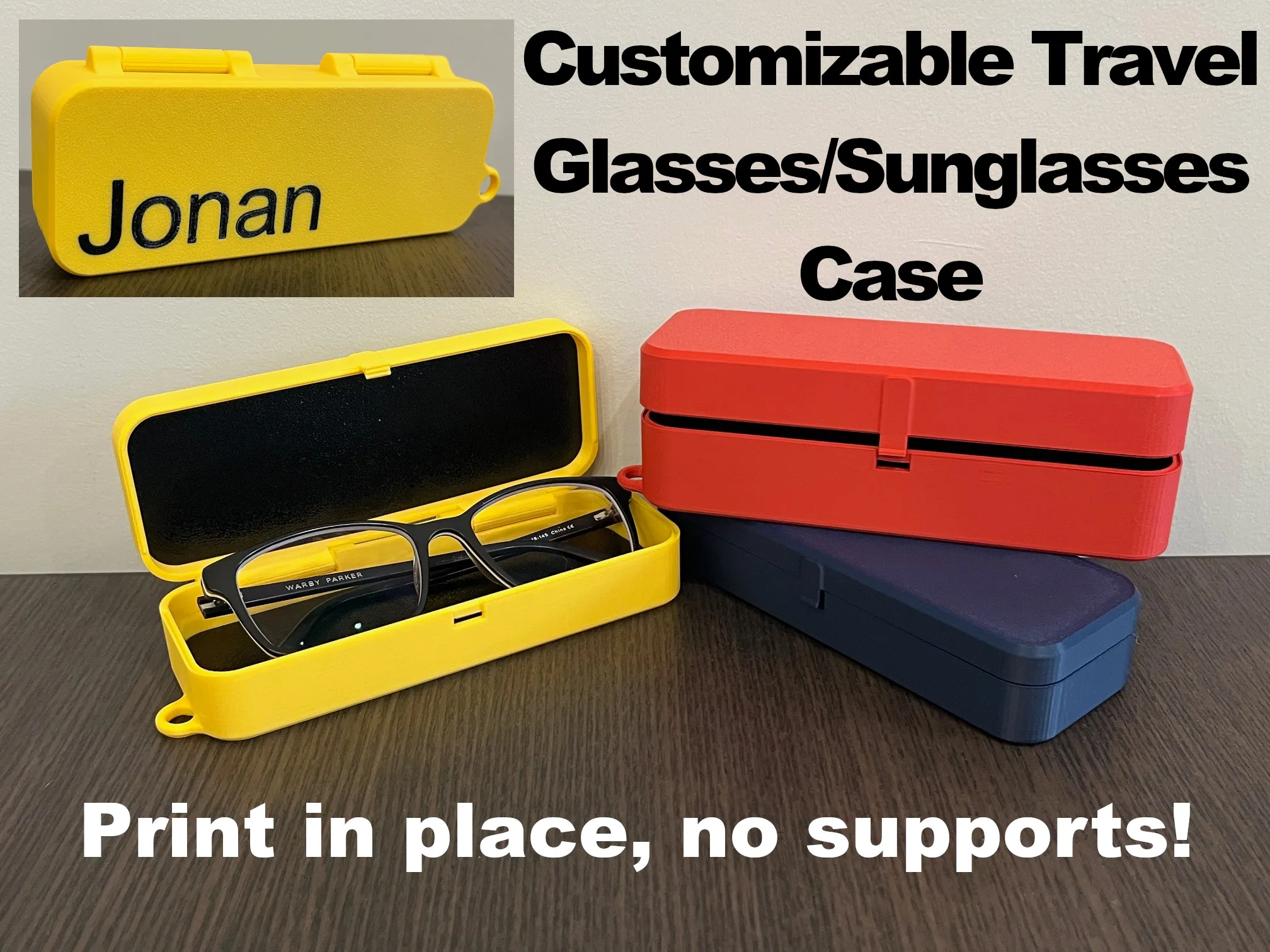 Hộp Đựng Kính Mắt Du Lịch In Liền