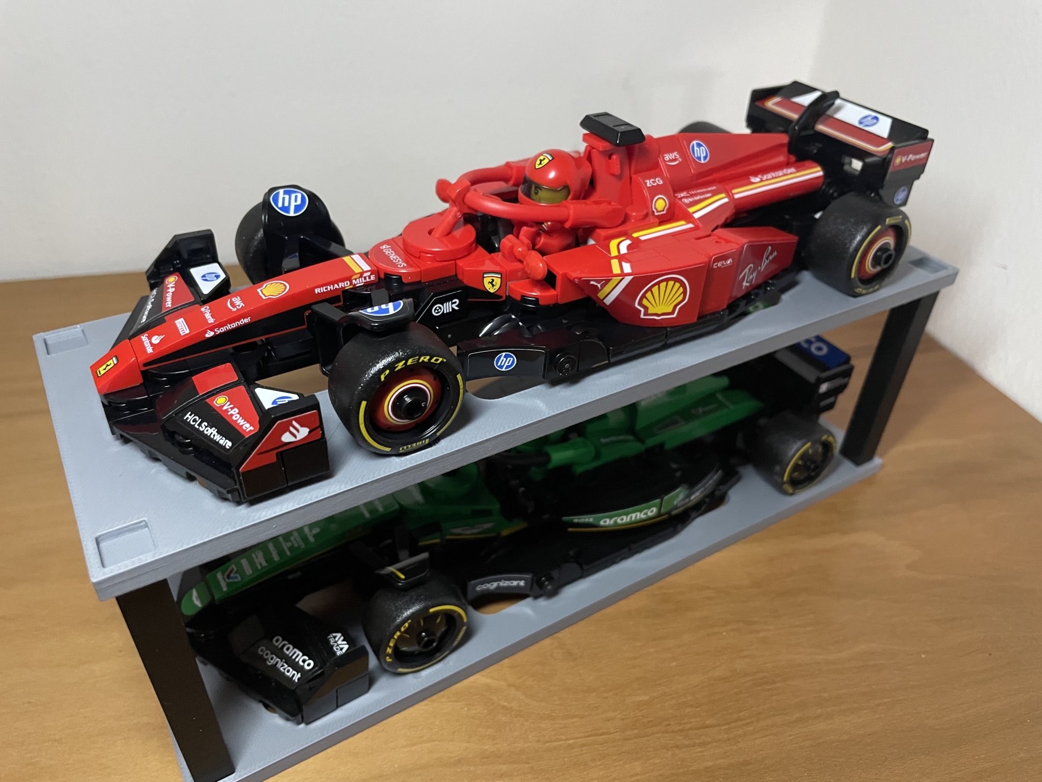 Kệ Lego Speed Champions F1 - Mẫu 2 xe