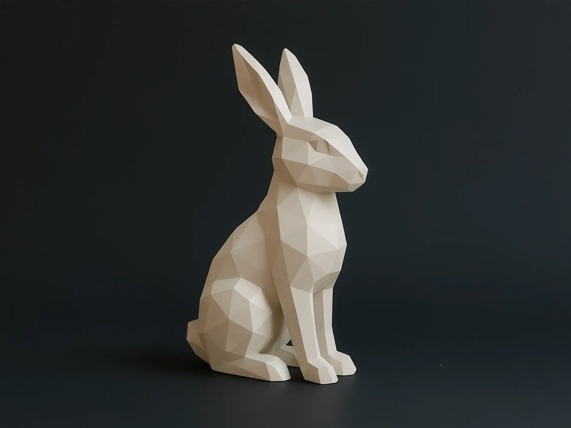 Thỏ Lowpoly Hiện Đại