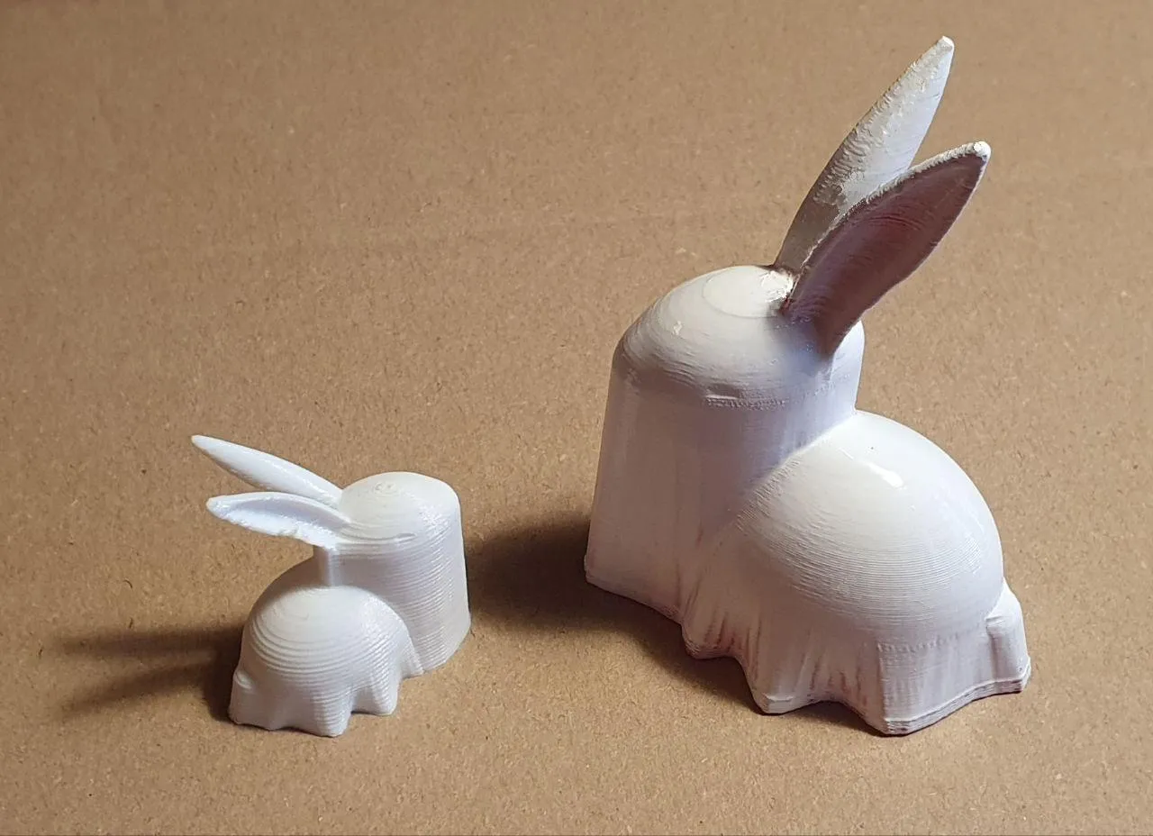 Thỏ được che giấu dưới áo choàng với hình dạng sóng