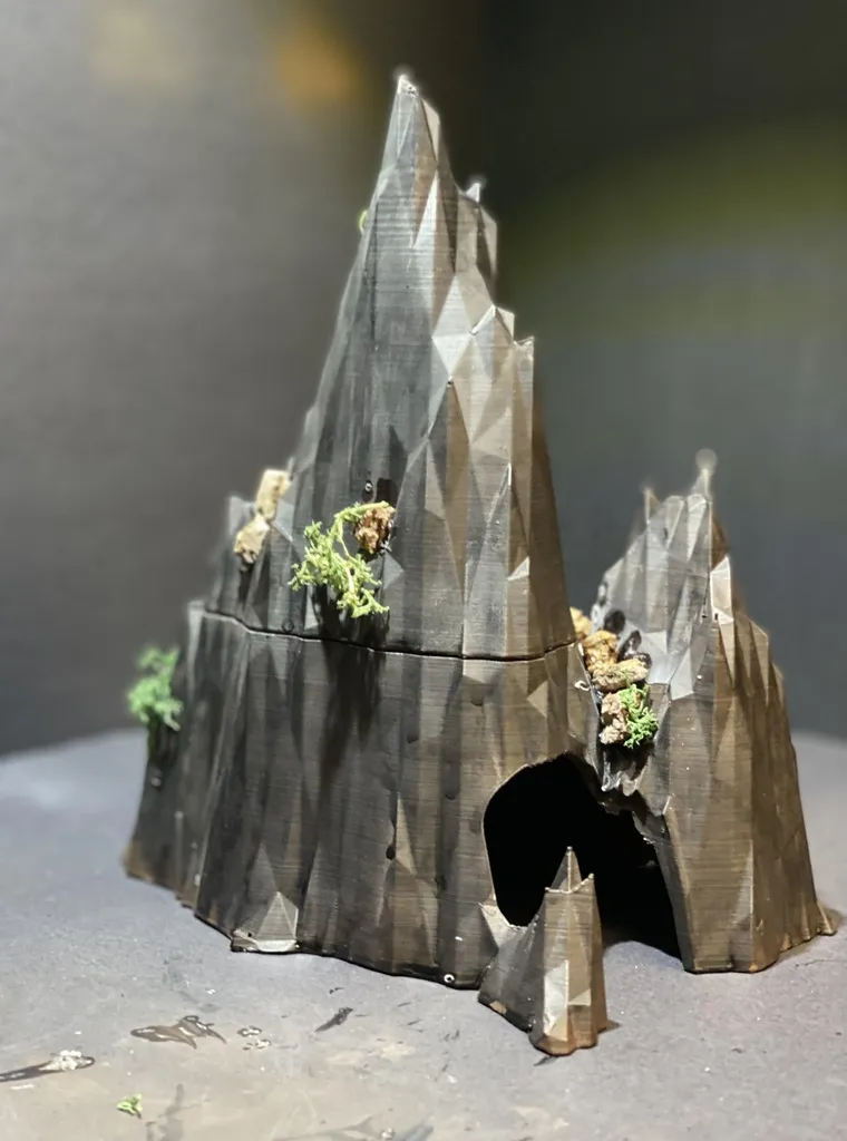 Địa hình núi cho trò chơi Dungeons & Dragons