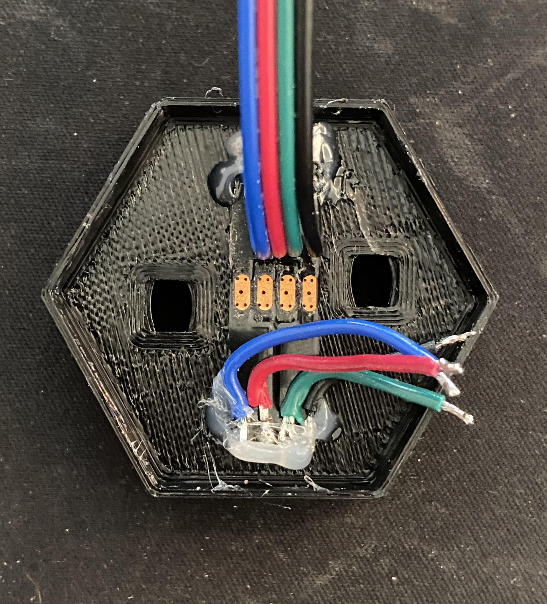 Váy lưới phẳng - Mod logo trung tâm Voron 2.4 sử dụng đèn LED