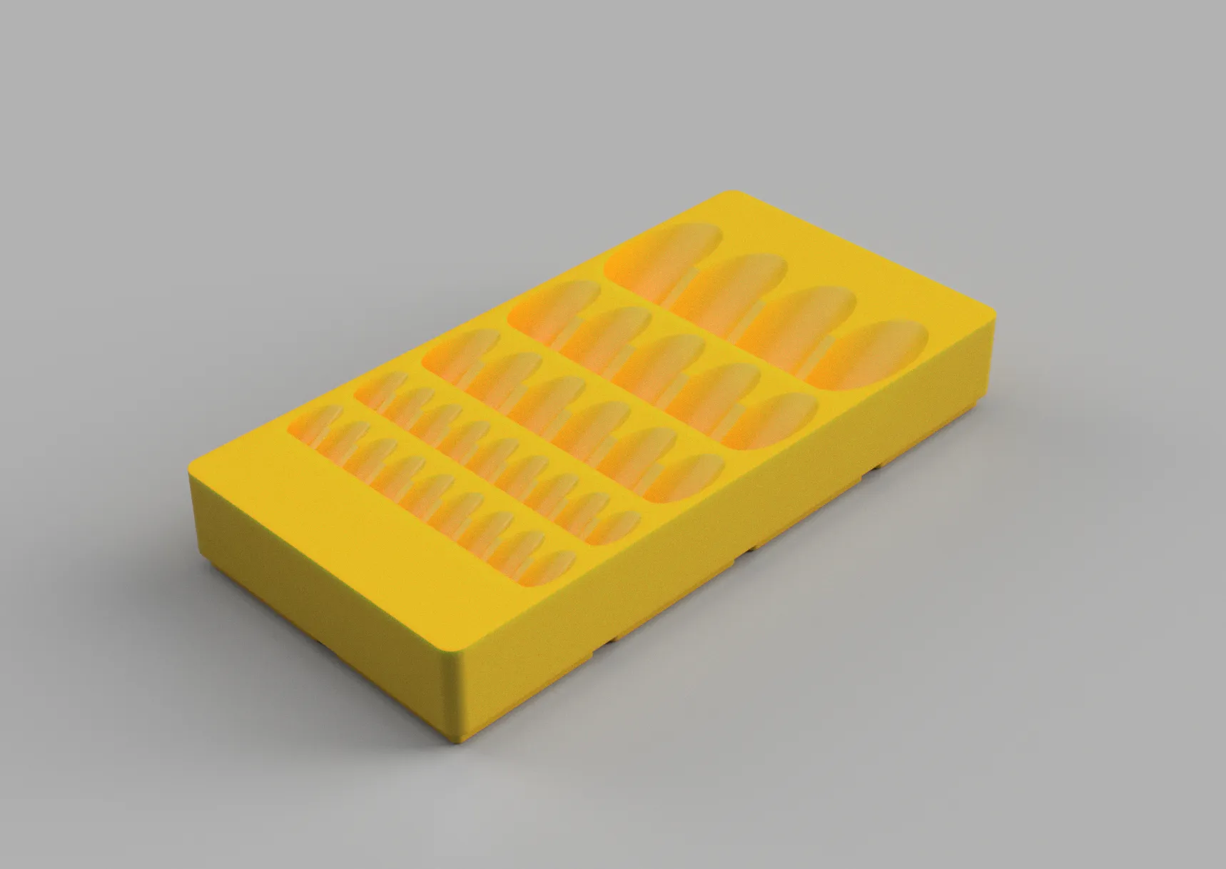 Hộp Đựng End Mill Gridfinity 1/4 + 3/8 + 1/2 + 5/8