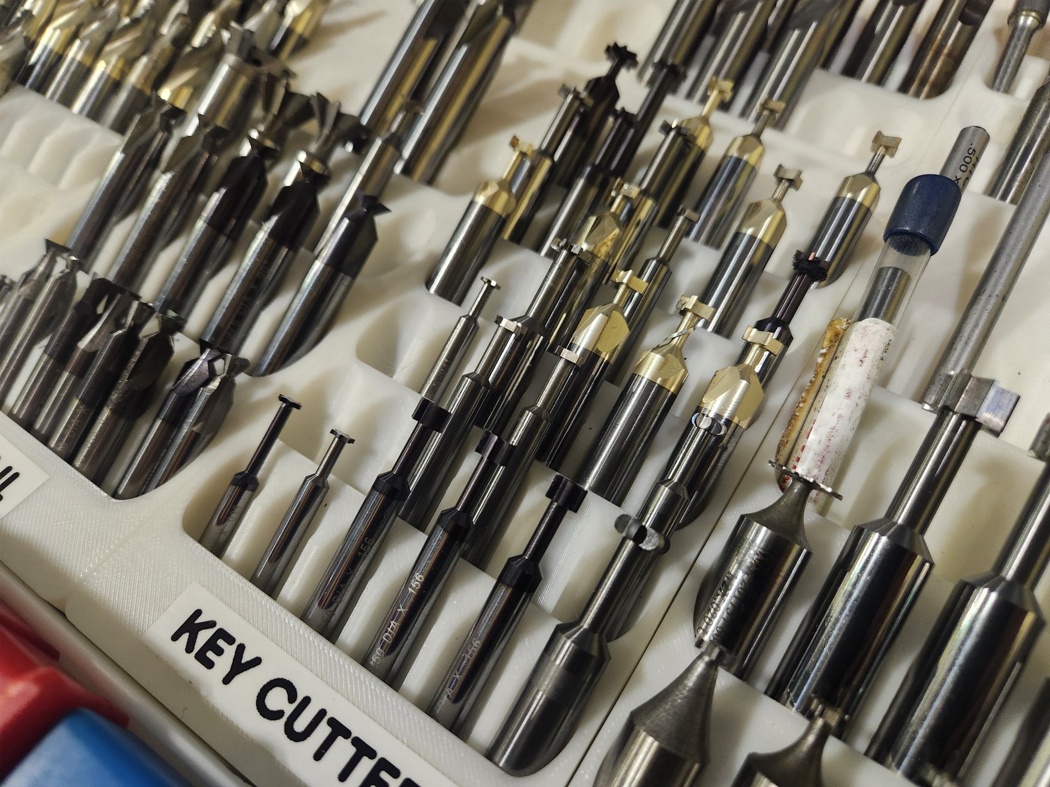 Hộp Đựng End Mill Gridfinity 1/4 + 3/8 + 1/2 + 5/8