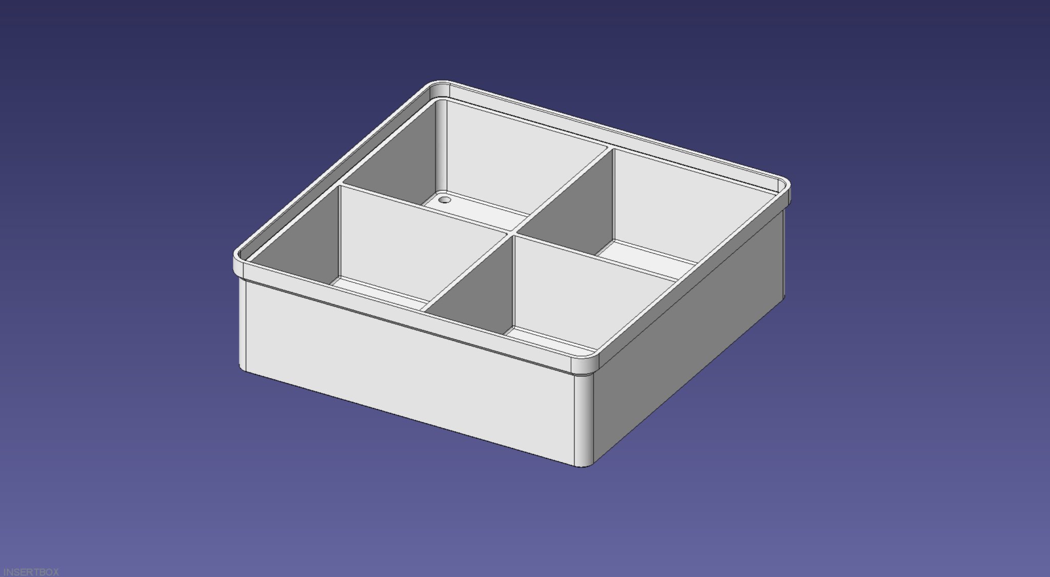 Hộp Nhét Xếp Chồng 2x2, Nửa Chiều Cao, Lưới 2x2