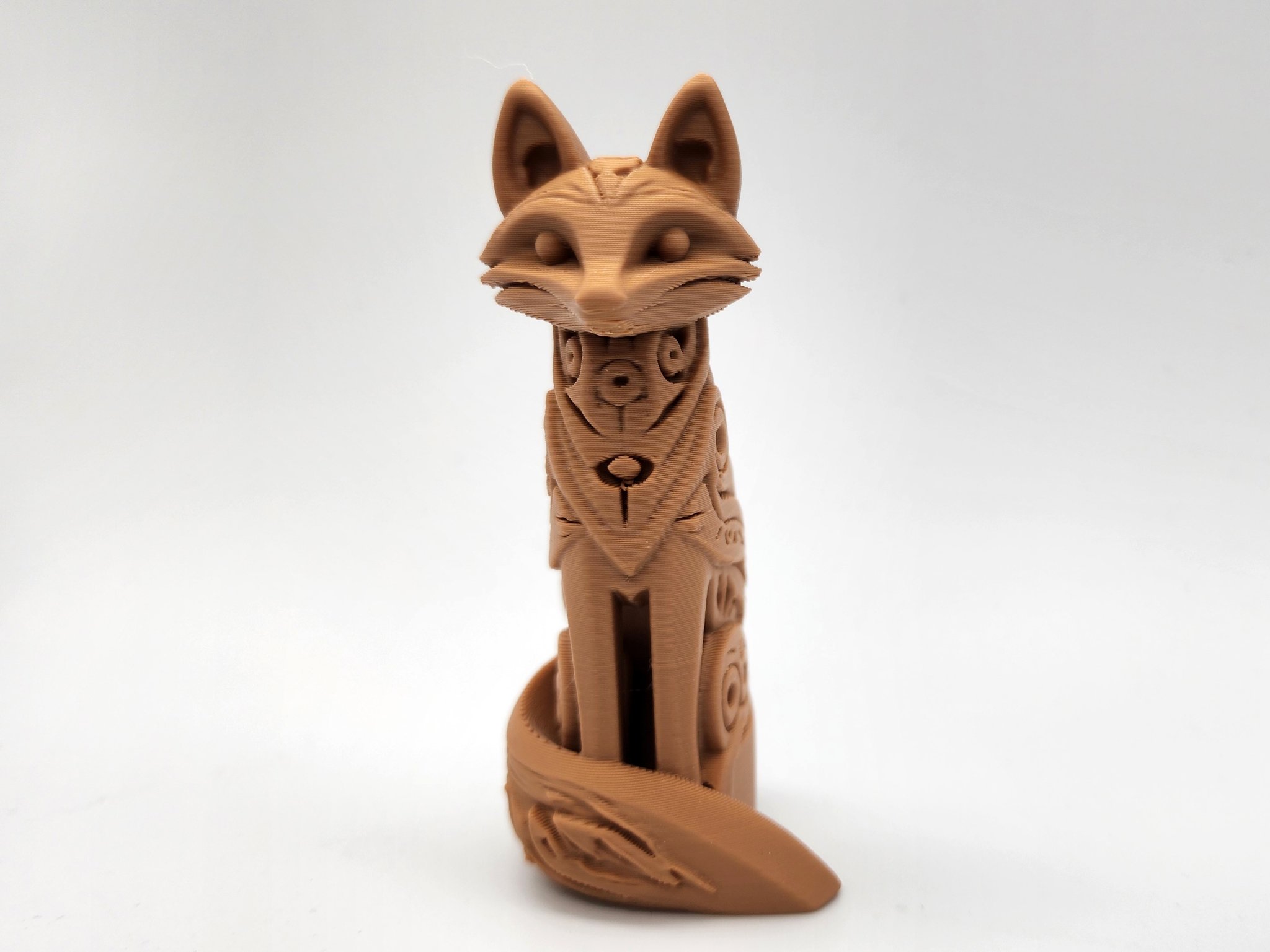 Tượng Cáo Chạm Khắc Gỗ