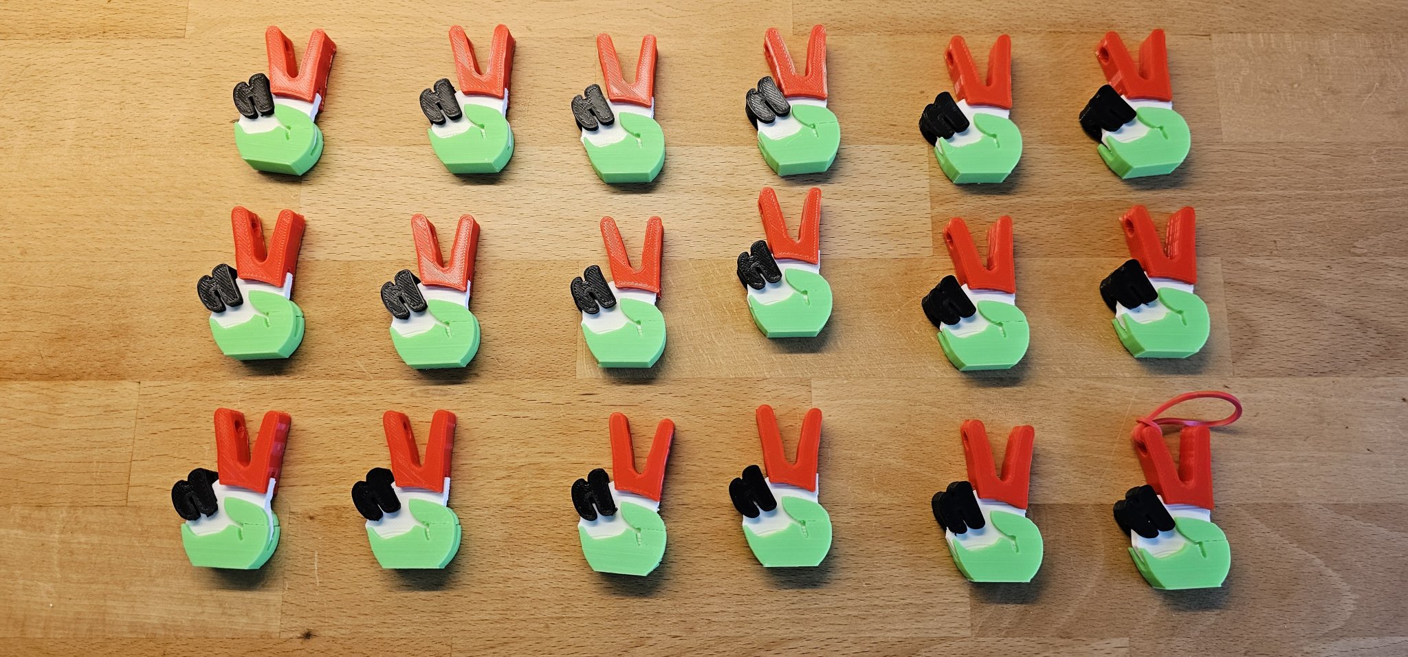 Biểu tượng chiến thắng với sắc cờ Palestine